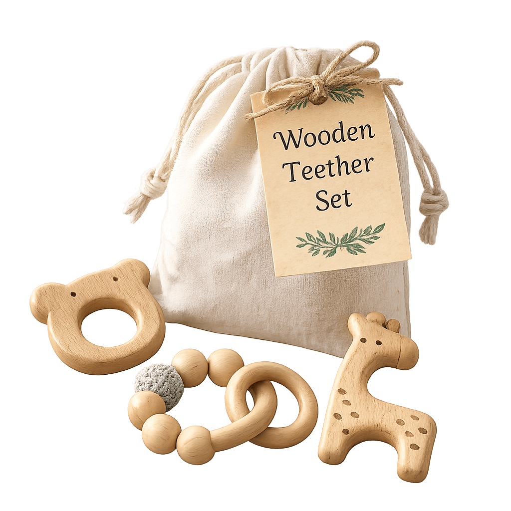 Wooden Teether Set